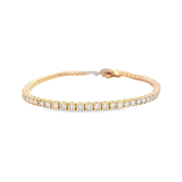 10K yellow gold tennis bracelet