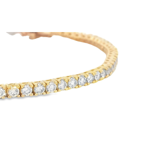10K yellow gold tennis bracelet