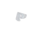 14kt Letter P Diamond Ring