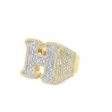 10kt Letter H Ring