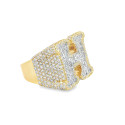 10kt Letter H Ring