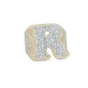 10kt Letter R Ring