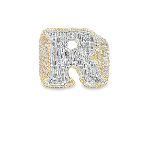 10kt Letter R Ring
